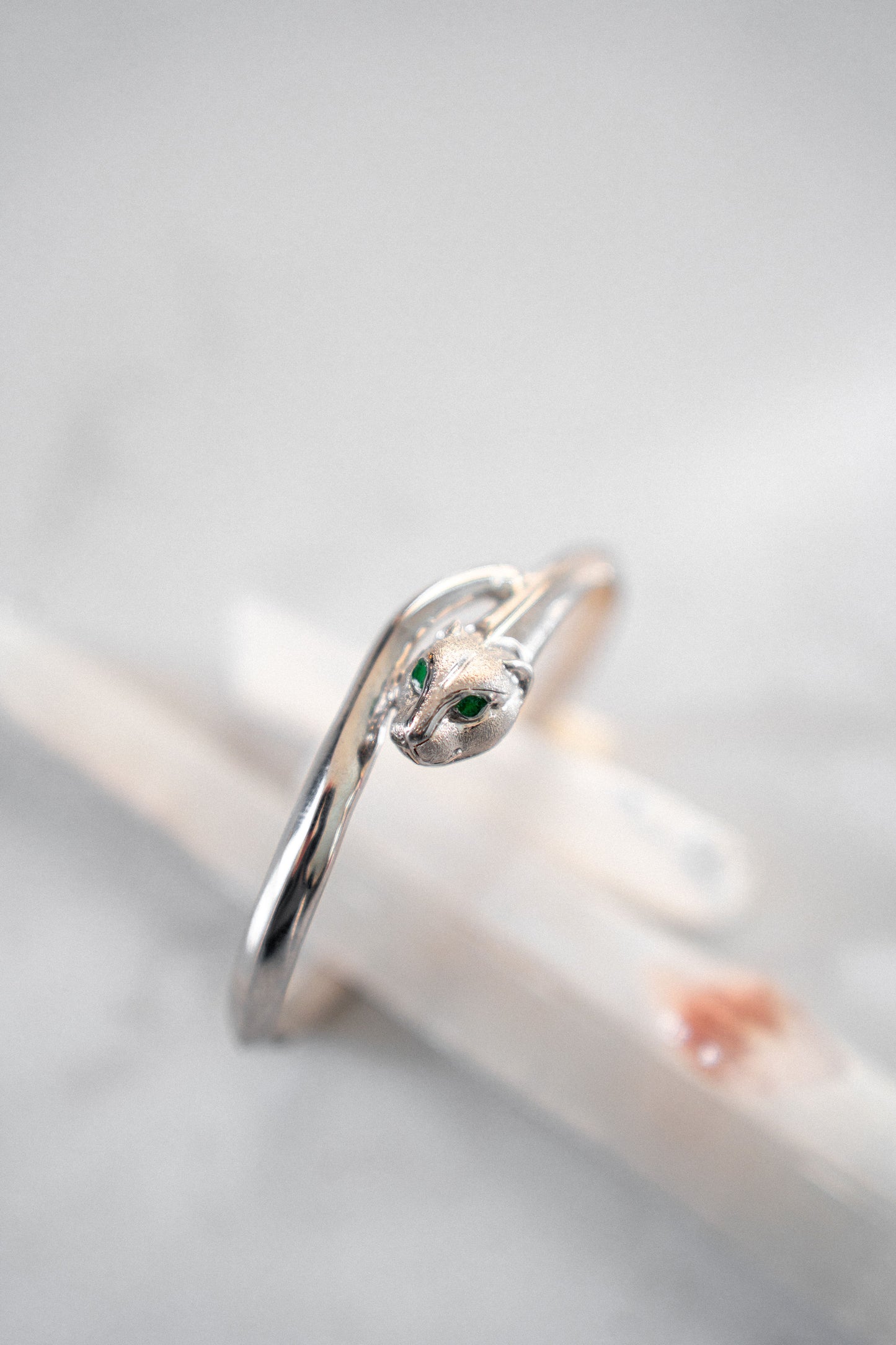 Panther Cuff Silver Bracelet