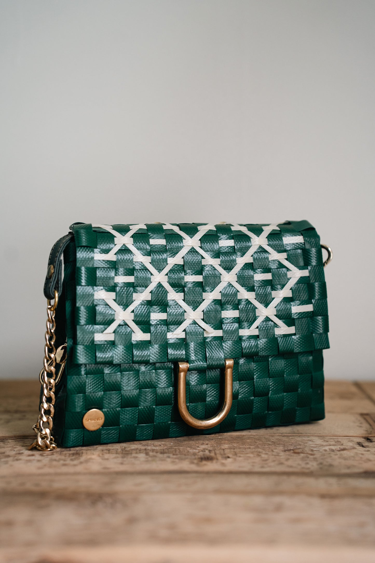 Green Woven Purse