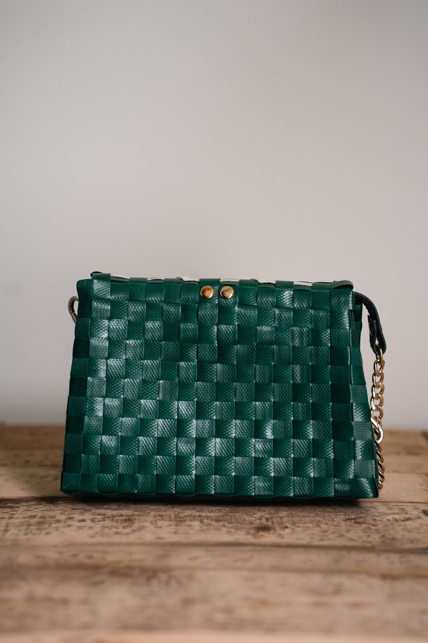 Green Woven Purse