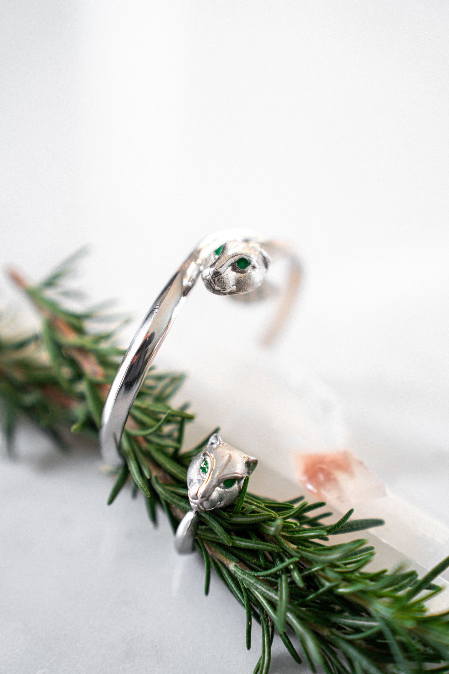 Panther Cuff Silver Bracelet