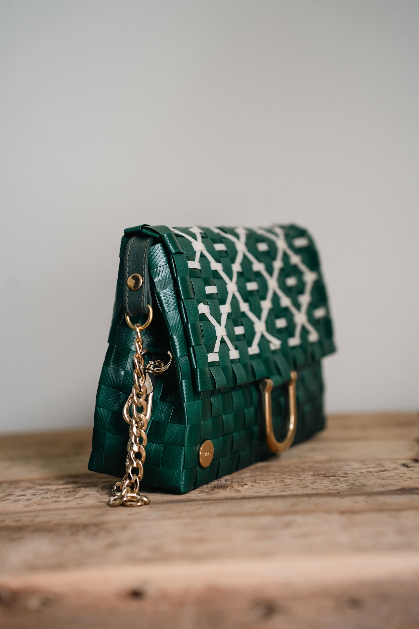 Green Woven Purse