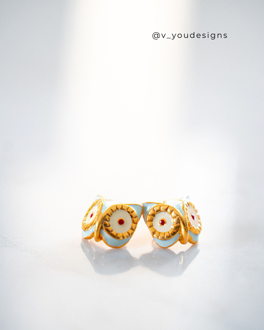 Colorful enamel animal earrings