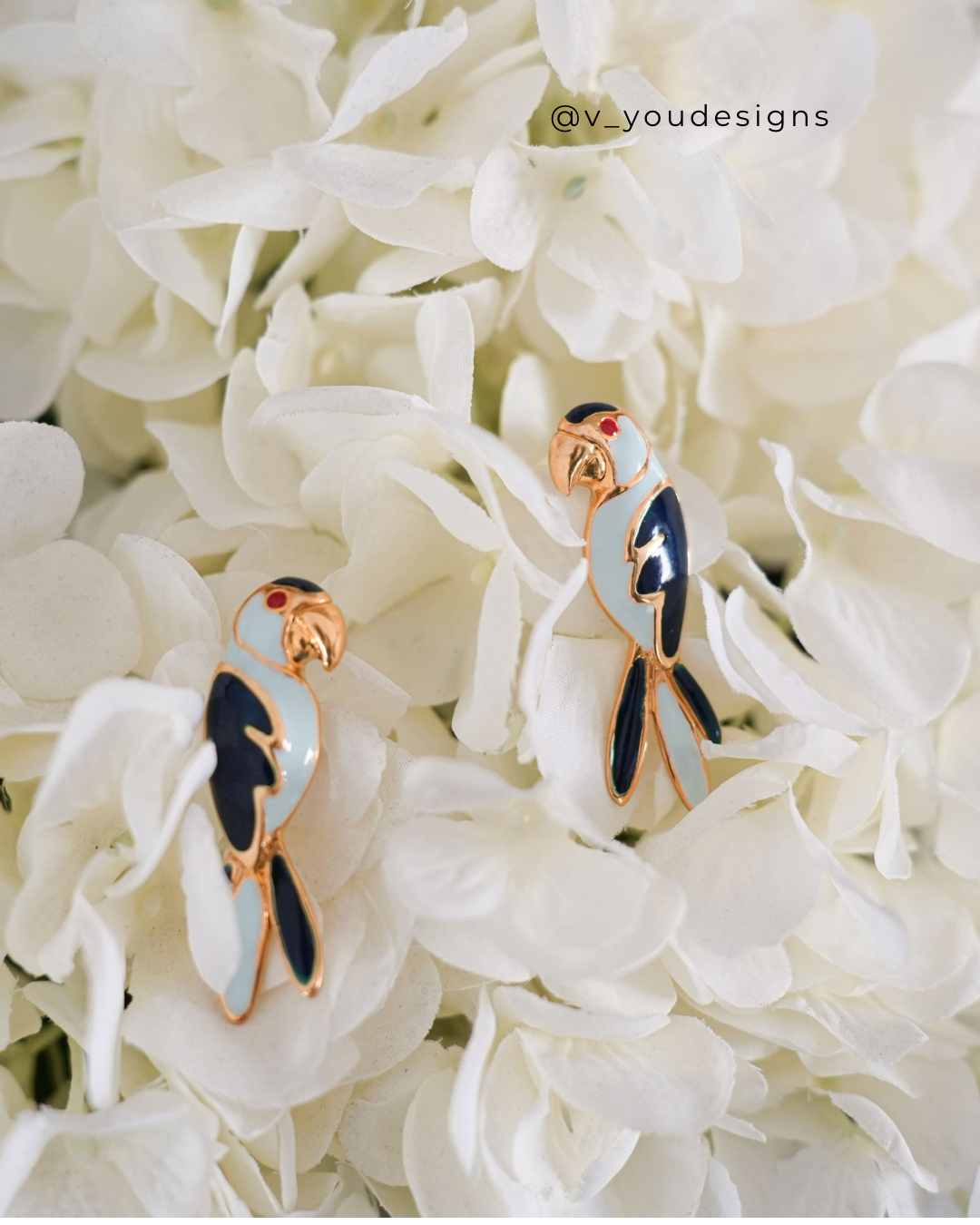 Colorful enamel animal earrings