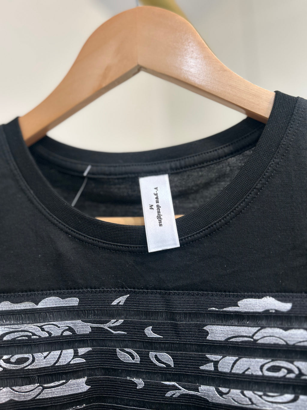 Black Horizontal lined T-shirt