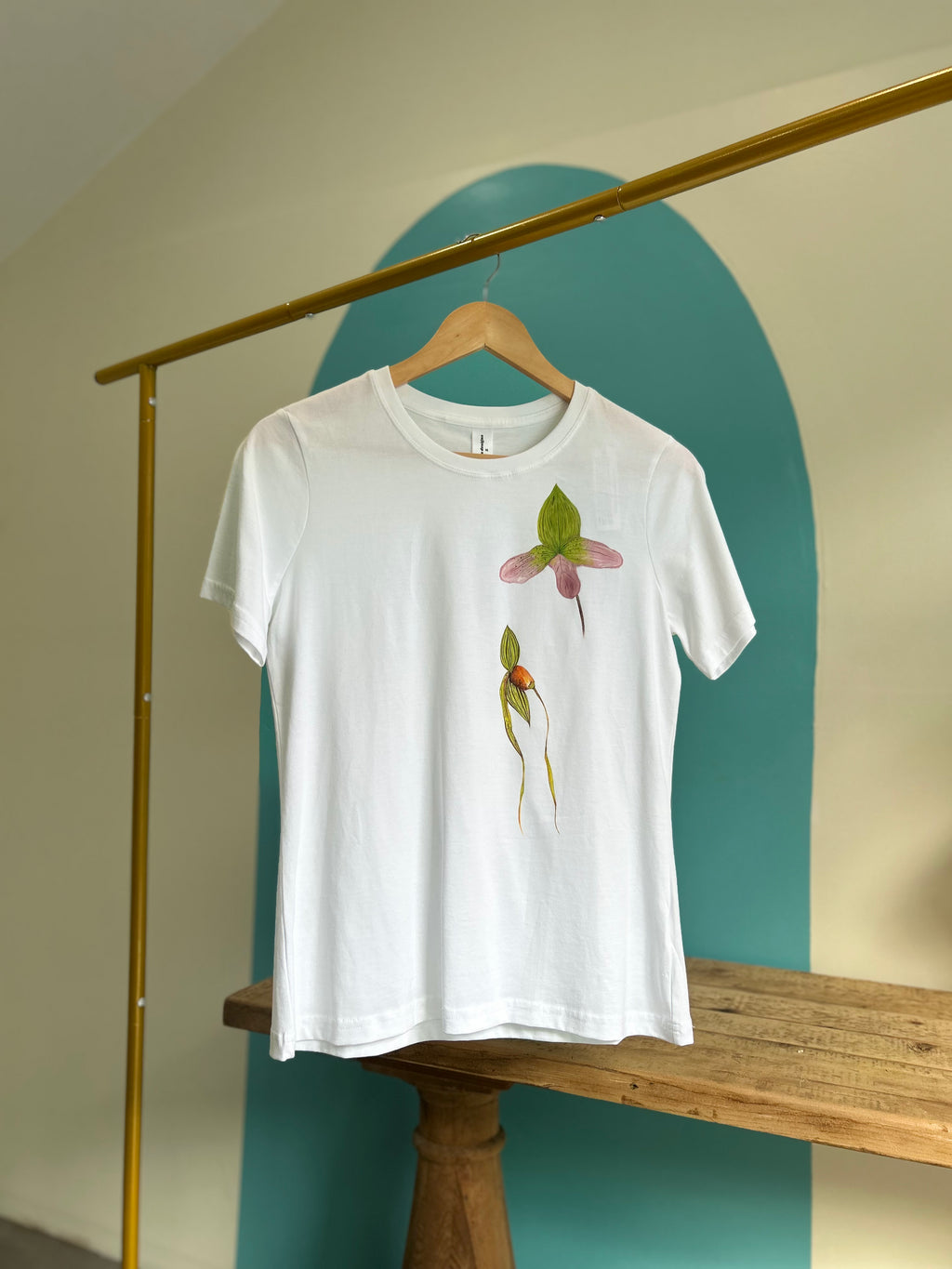 White Orchid flower T-shirt