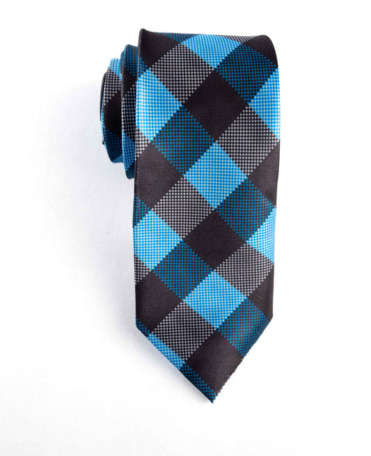 Black/Blue Rhombus Tie