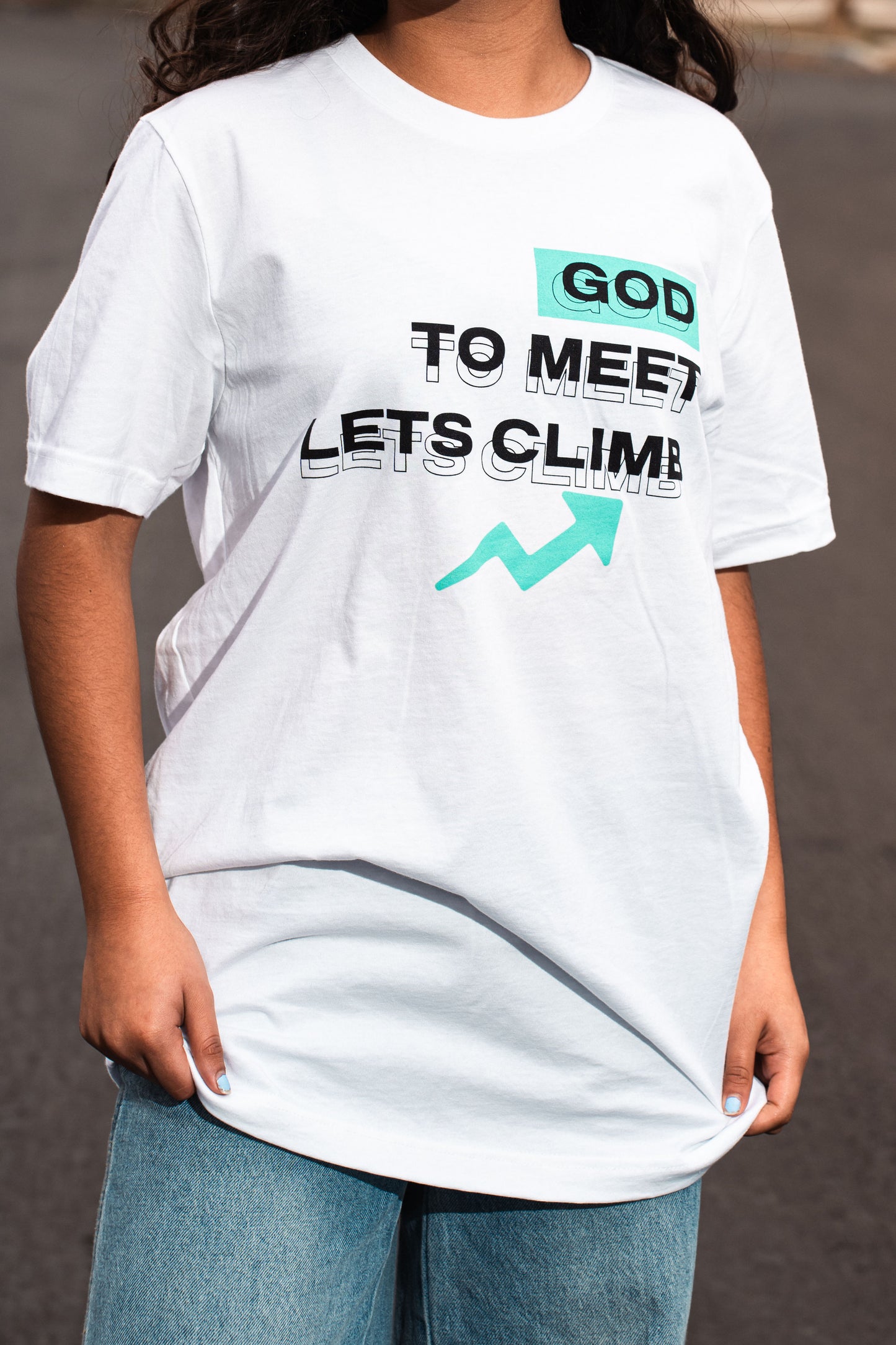Let's Climb to Meet God Tee