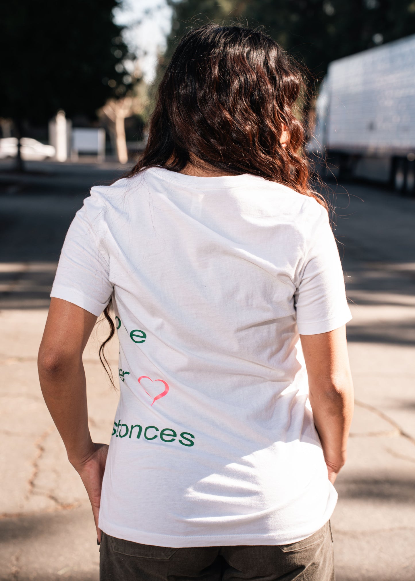 Learn to Be Content White Tee