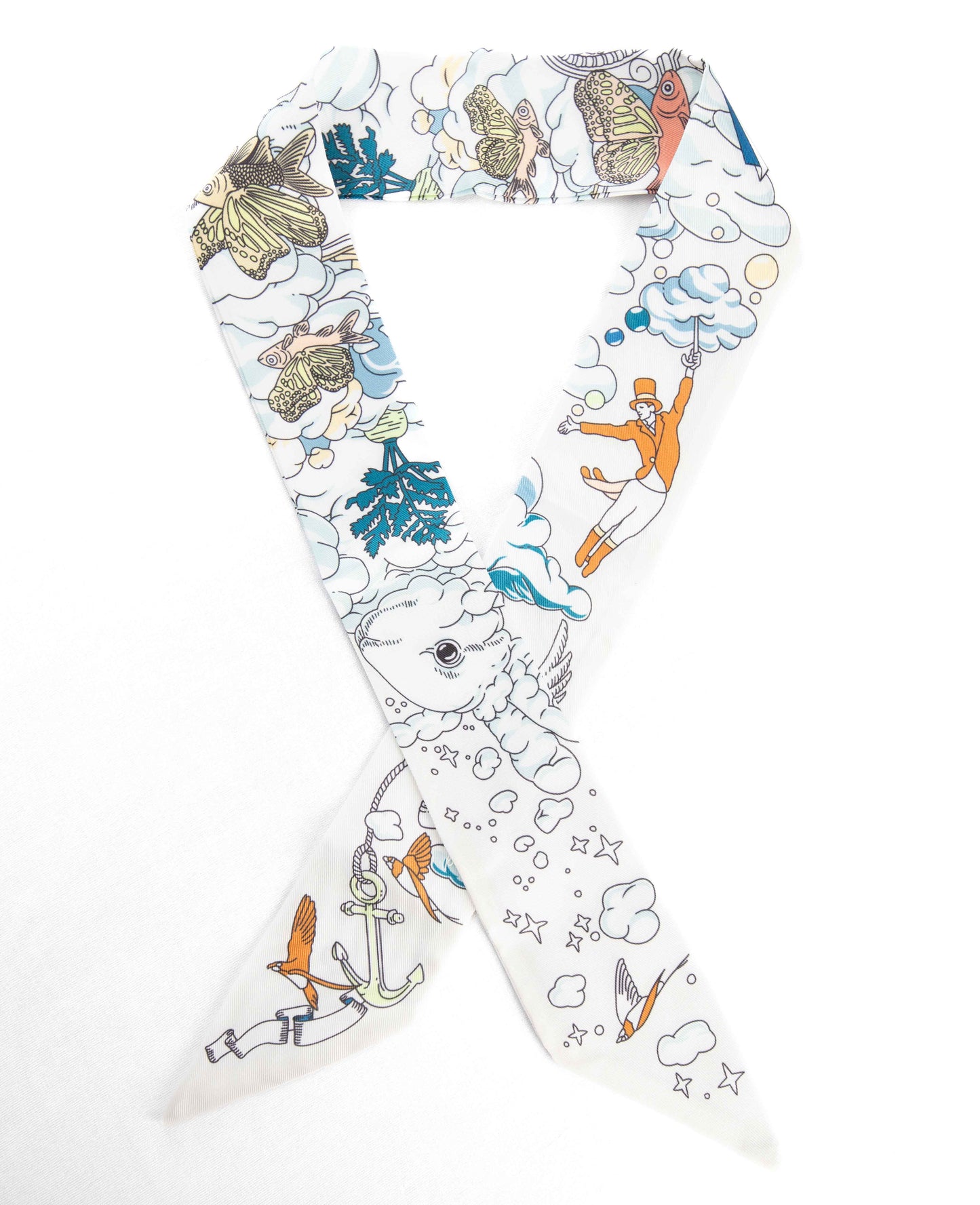 White Oceanic Twilly Scarf
