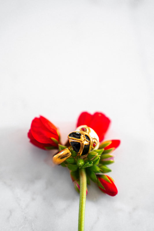 Statement Pug Wrap-Around Ring
